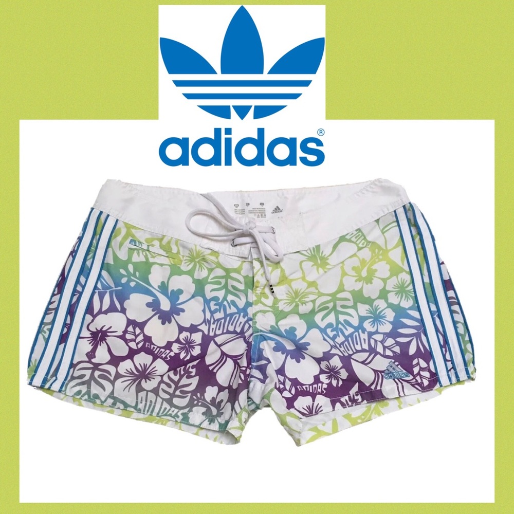 Vintage Adidas Women’s Hawaiian Board shorts size Small